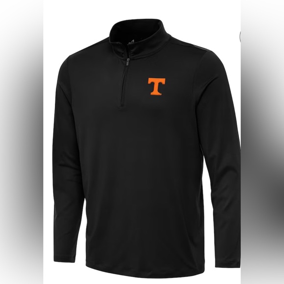 Men’s Antigua Black Tennessee Volunteers Quarter-Zip Pullover - Picture 1 of 3